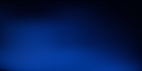 Obraz premium Minimalist Deep Blue Gradient Background with Smooth Light Bloom and Copy Space. Vector Illustration