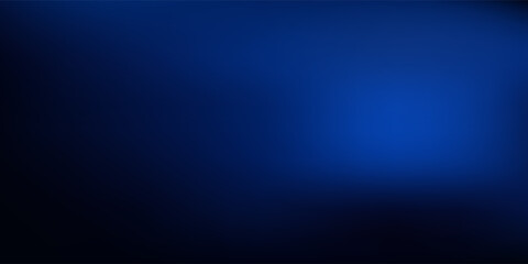 Obraz premium Minimalist Deep Blue Gradient Background with Smooth Light Bloom and Copy Space. Vector Illustration