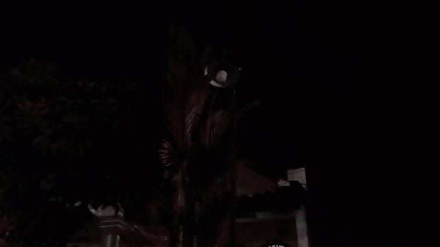 Flashlight beam and street night lamp