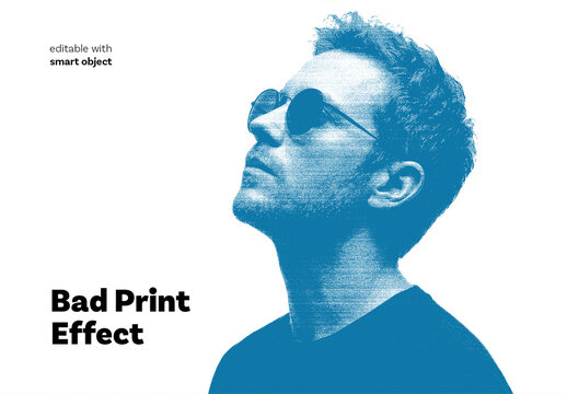 Bad Print Photo Effect