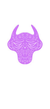 abstract face with unique pattern