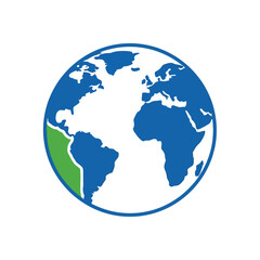 Obraz premium Globe Earth Planet World Map.