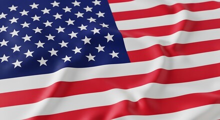 Obraz premium Patriotic american flag waving honoring heroes on memorial day