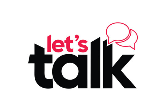 Lets talk logo collection modern minimal speech bubble communication design