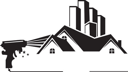 Fototapeta premium Construction Building Logo for Real Estate and Industry Branding