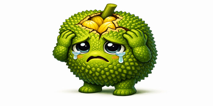 Funny cute cartoon zombie monster character illustration green Halloween creature funny 3D toy style fantasy creature