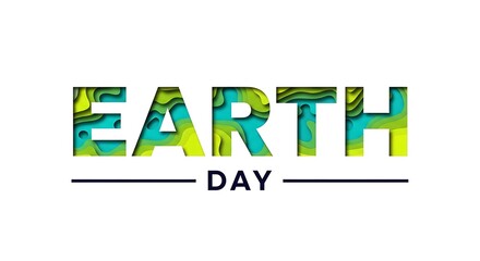 Fototapeta premium Happy earth day celebrating with vibrant watercolor art