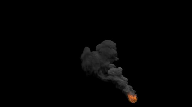 Realistic small explosion and fire VFX elements with alpha channel. Perfect for video editing, gaming effects, transitions, and cinematic scenes.