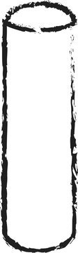 Geometric brush drawn shapes