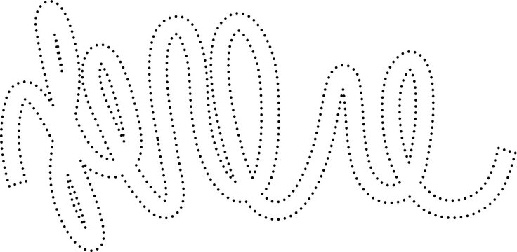 Spiral and swirl dotted line. Design decoration
