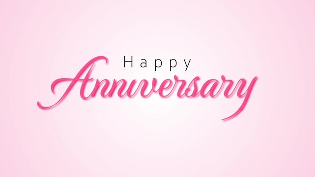 Gold Wedding Anniversary Typography Background with Elegant Celebration Text 4K