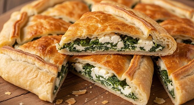 Spinach and feta pastry