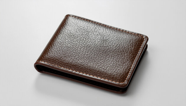 Brown Leather Men's Bifold Wallet
