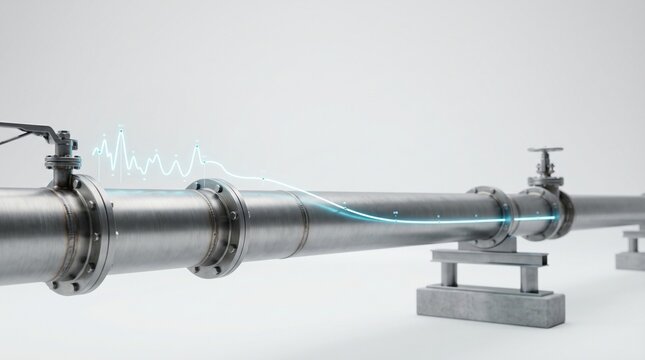 oil pipeline reduced flow graph supply decrease concept