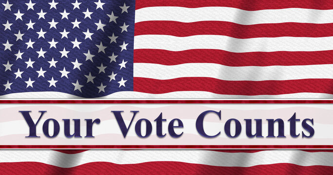 Your vote counts patriotic USA election