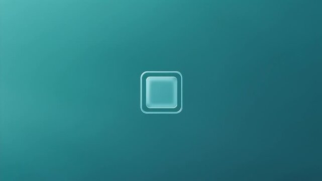 Minimal flat screen interface shape appearing with small square moving upward exiting frame symbolizing outgoing payment transaction clean modern vector animation seamless loop digital finance concept