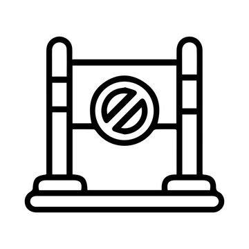 No Entry Barrier Icon