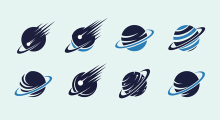 Planets with creative motion graphics. © doane