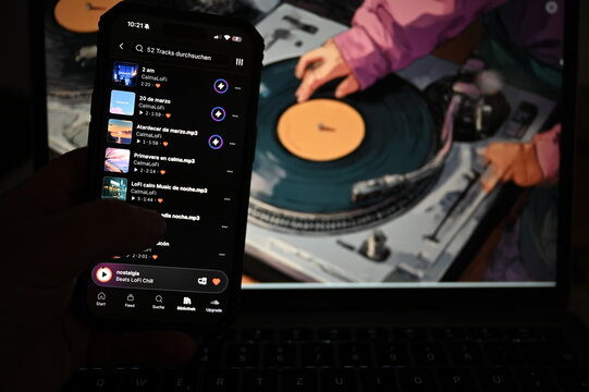Germany - April 26,2026: Soundcloud App on phone