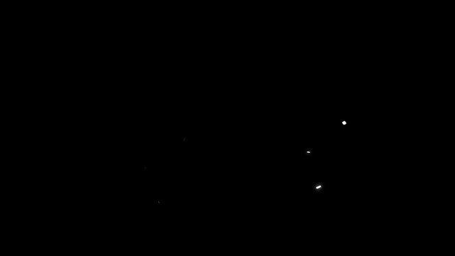 Fast cutting blade motion with glowing trails and spark fragments, anime style slash animation for dynamic VFX on dark black background.