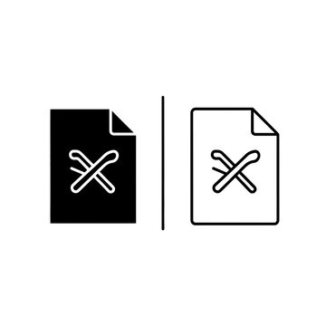 Medical document and tweezer icons representing healthcare records and scientific laboratory reports with document tweezers healthcare laboratory