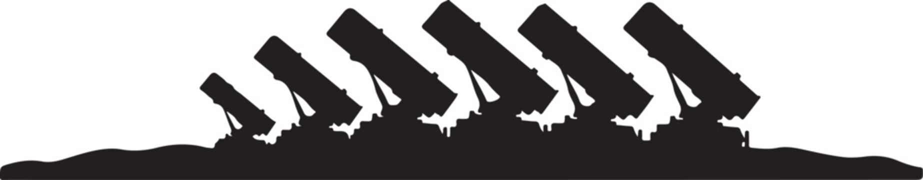 Black, silhouette, vector, industrial, machinery icons, factory equipment, industrial tools