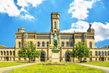 Fototapeta premium Leibniz University in Hannover. The university was founded on 2 May 1831 as Higher Vocational School. It is also a member of the Conference of European Schools for Advanced Engineering Education.