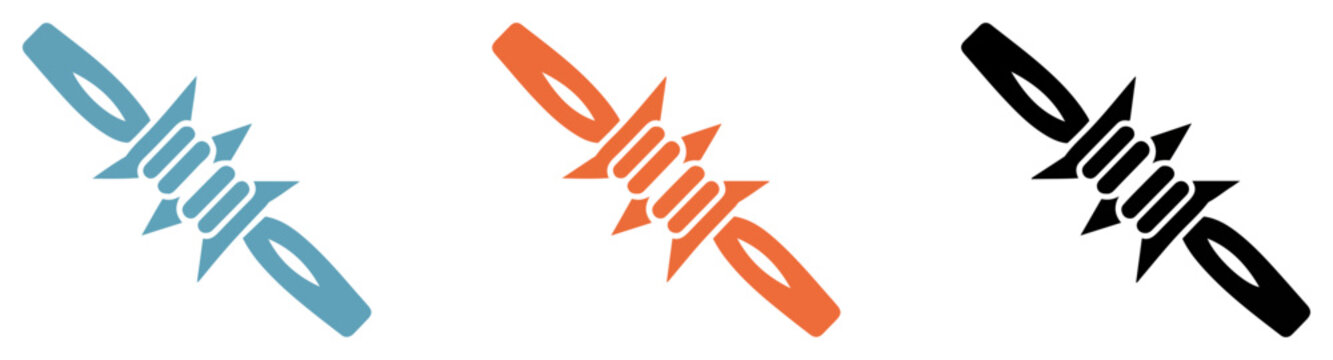 barbed wire fence security danger illustration vector