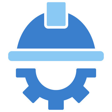 Helmet Dual Tone Glyph Icon