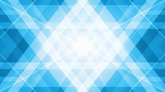 Abstract blue geometric background with overlapping crystal shapes and lines