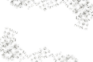 Obraz premium Silver Foil Pieces flakes of silver flakes shimmer,Silver foil glitter and confetti for glowing silver particles png. Premium design, wedding, vip cover template, flyer, invitation, congratulations.