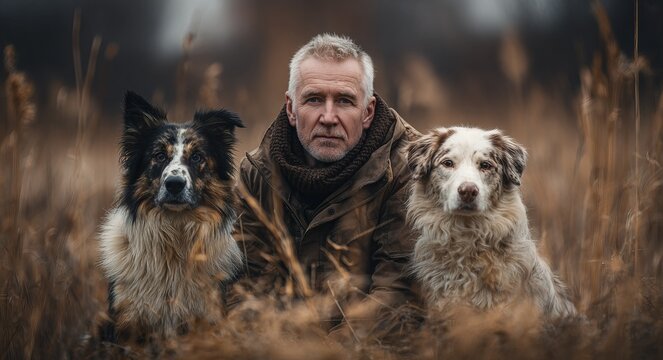 Man and His Loyal Companions