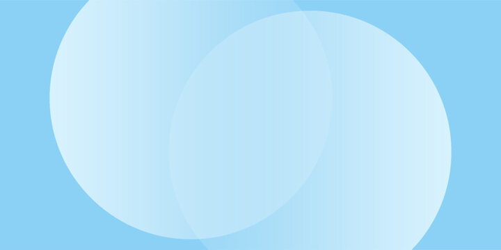 Latar belakang spanduk minimalis abstrak, pastel berwarna, biru dan putih gradasi. Gaya efek lingkaran seni sederhana geometris