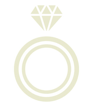 diamond ring vector icon