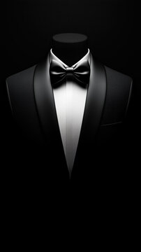 Refined evening elegance in traditional black-tie style
