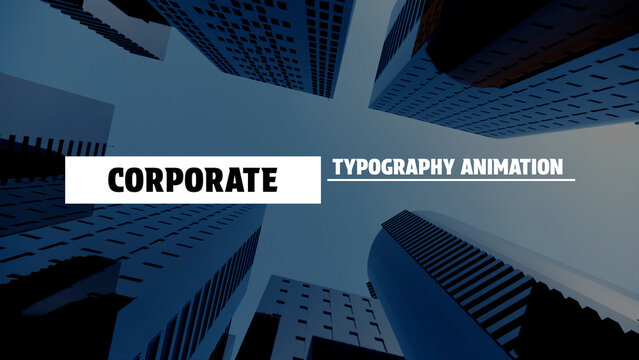Corporate Typography Animation for Business Content