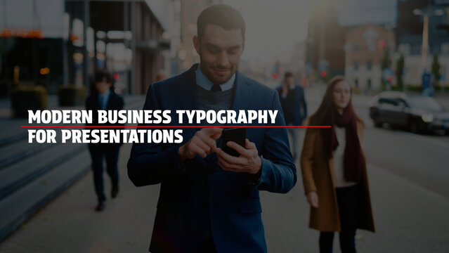 Modern Business Typography for Presentations