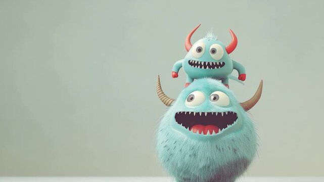 Two creatures resting on top of each other