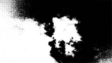 Obraz premium Grainy Black and White Abstract Cloudscape Texture Background Grunge Style