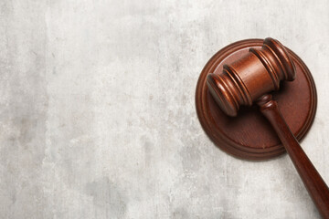 Judge's gavel on grunge background