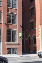 Naklejka premium TD corporate logo sign at TD Terrace, located at 160 Front St W, Toronto