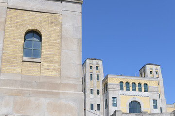 Naklejka premium R.C. Harris Water Treatment Plant; Thomas C. Pomphrey; Art Deco and Byzantine; 1941; 2701 Queen Street East, Toronto; municipal water purification and distribution