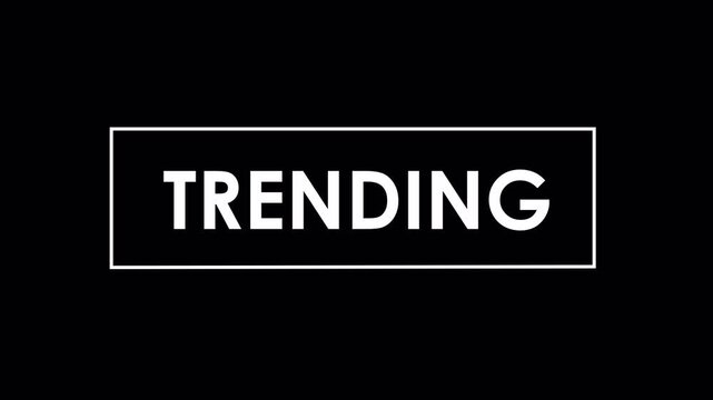 Trending &ndash; Social Media Typography Animation