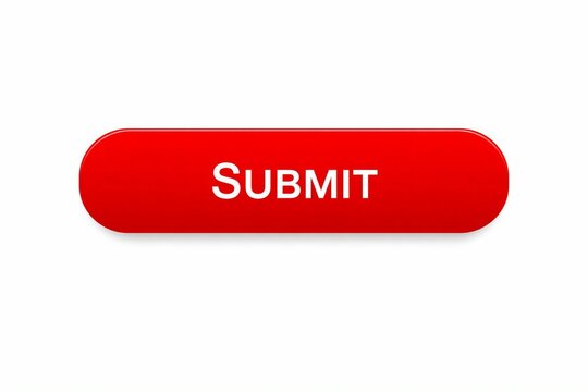 A bold red submit button with white text for user interface actions