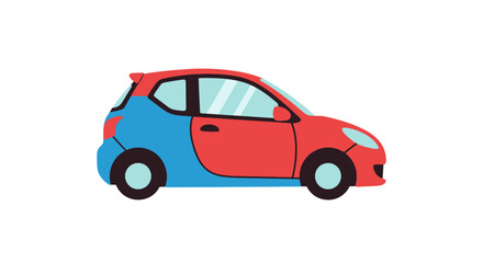 Fototapeta premium Colorful car with two tones.