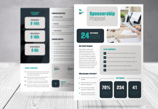 Sponsorship Proposal Flyer Template
