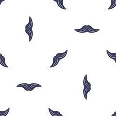 Naklejka premium Seamless pattern of mustaches for Movember awareness and celebration isolated on a transparent background