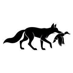 Fototapeta premium Fox Carrying Prey