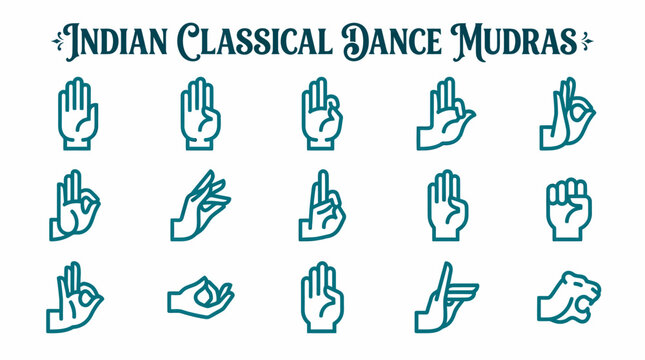 Indian Classical Dance Mudras: Hand Gestures Collection