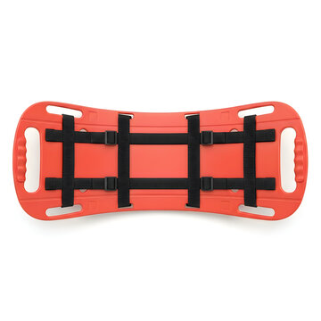 Orange spine board, stretcher, rescue sled, emergency medical transport